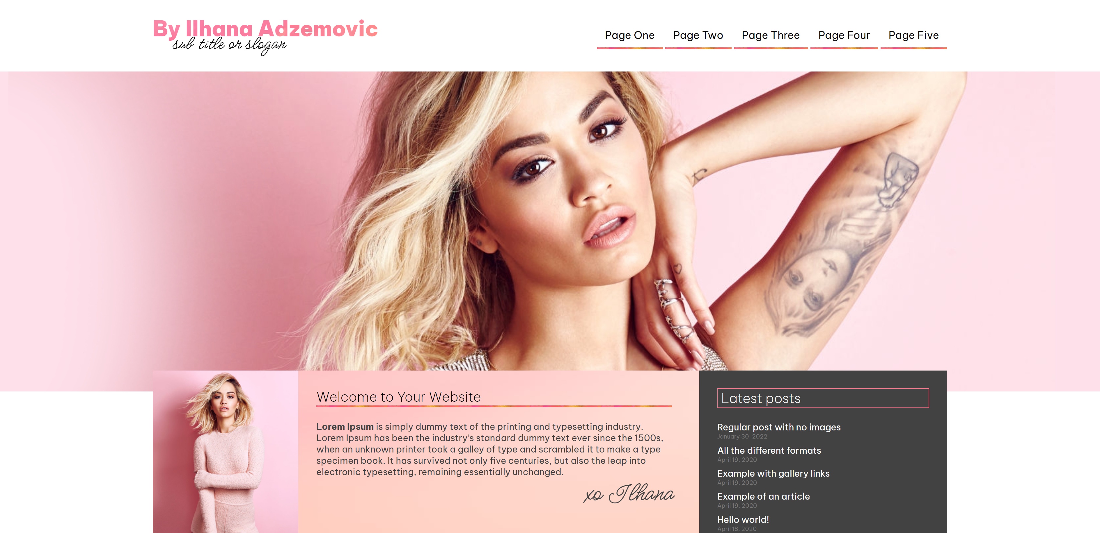 Project Two (Wordpress Theme) Screenshot